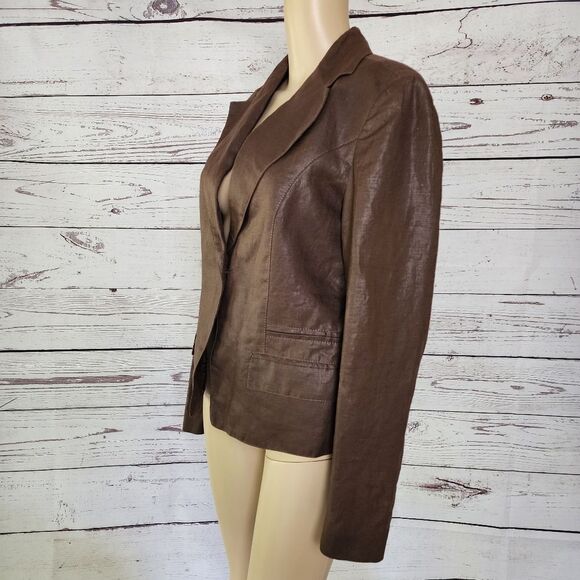 Abital Italy Linen Blazer Jacket 46 US M NWT - Picture 2 of 6
